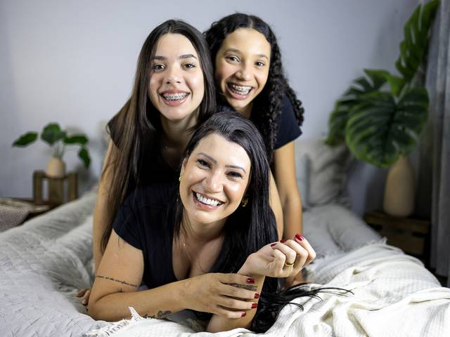Familiar de Mães - Poliana, Julia e Eloisa
