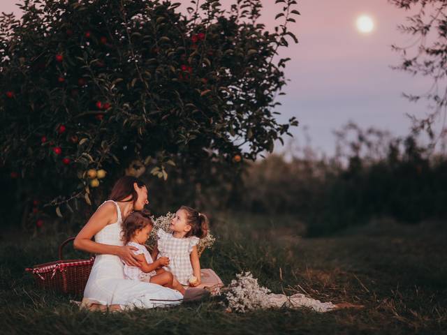 Família & Crianças de Céu de Outono