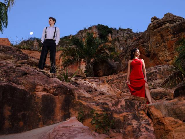 Pré-Wedding de Ensaio fotográfico no vale do catimbau - Ayla e Bruno