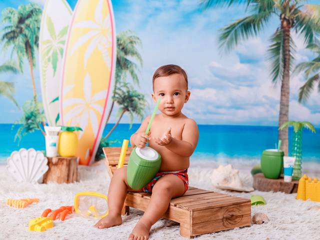 Bebês e Infantil de Anthony 10 meses - Praia