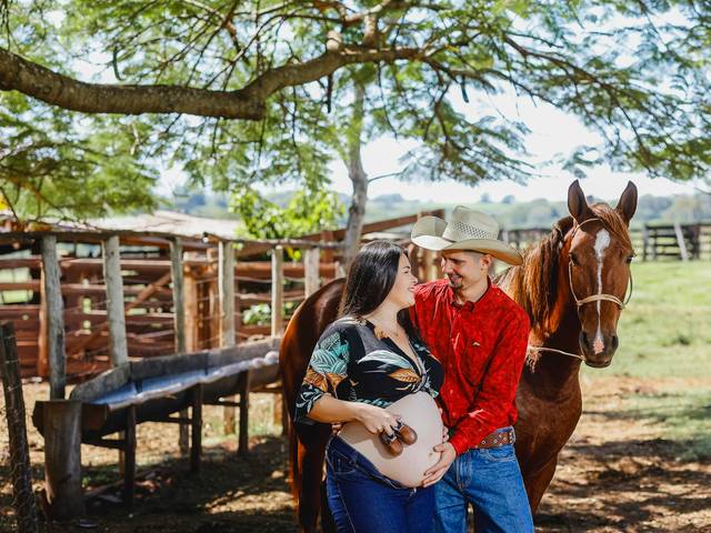 Gestantes de Arielle e Guilherme - A gestação do Heitor
