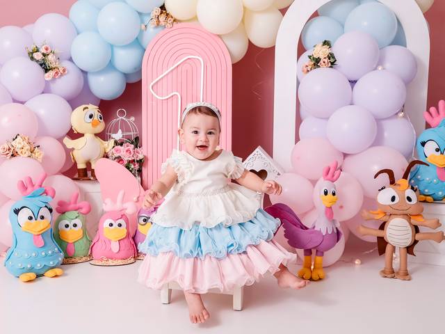 Bebês e Infantil de Jade 1 aninho - Galinha Pintadinha - Smash the Cake