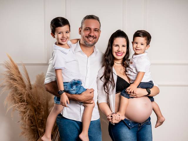 Gestantes de Gislaine e Boniex - Gestação da Cecília