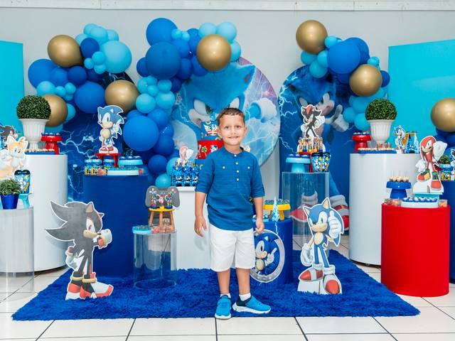 Aniversário de Ruan 4 anos - Sonic