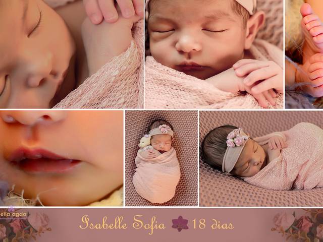 Newborn de Isabelle Sofia 18 dias