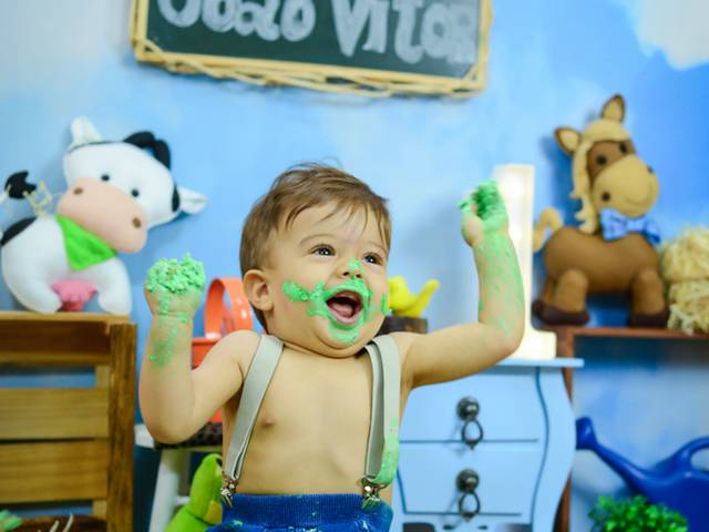 Smach The Cake de João Vitor 1 aninho