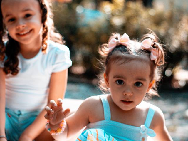 Ensaio infantil de Lívia e Valentina