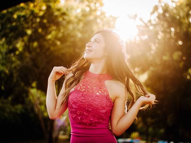 Ensaios de 15 de Ensaio Romântico da Milene em Ivoti – Estilo Moleca com Toque Floral