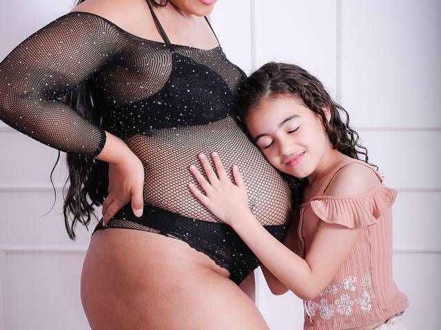 Ensaio Gestante de A espera de Yasmin