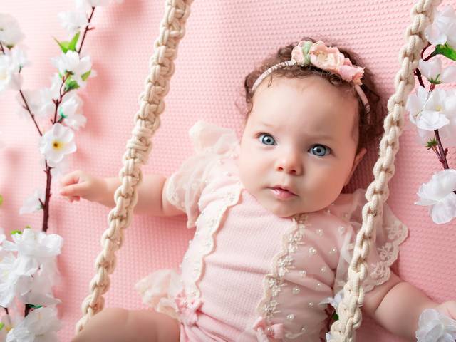 Bebê de Três meses menina 