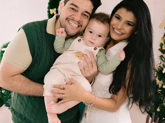 Gestante de Ensaio de Natal do Vicente