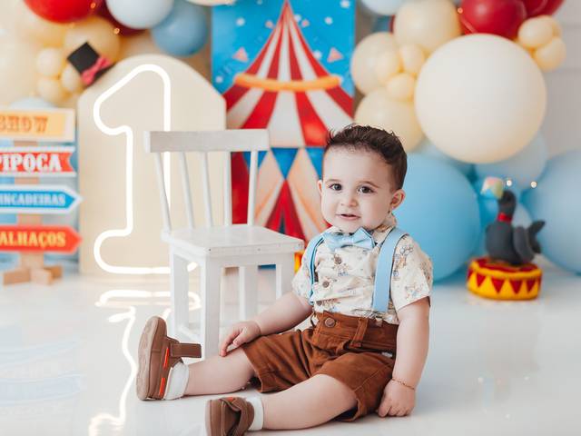 Smash the Cake de 1 aninho do Gustavo