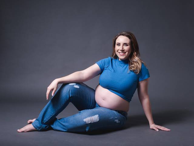 Gestante de A espera do Isaac