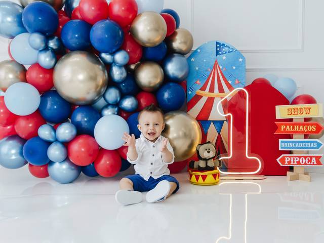 Smash the Cake de 1 aninho do Théo