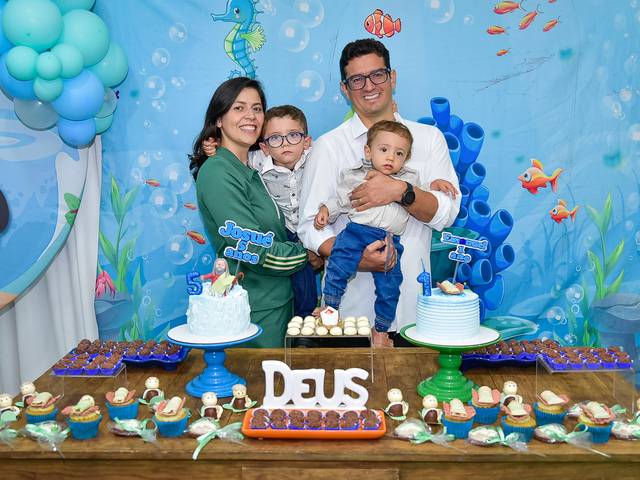 Festa Infantil de Aniversário 5 anos Josué e 1 ano Emanuel