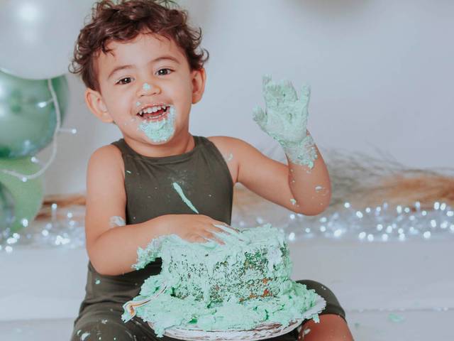 Sessão Infantil de Miguel - Smash the cake 2 anos