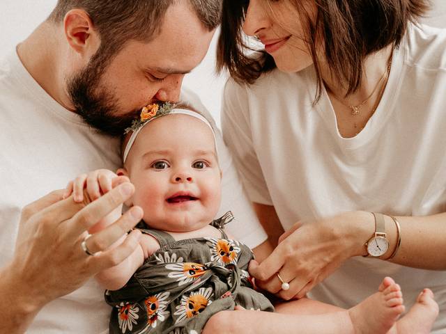 Família de Ensaio Família no Estúdio
