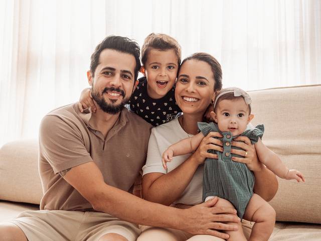 Família de Ensaio Família em Casa