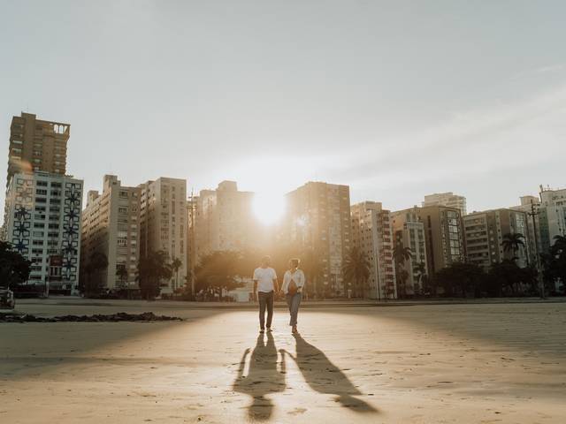 Gestante de Ensaio Gestante na Praia em Santos