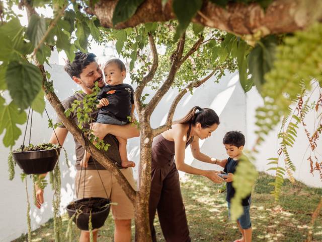 Família de Sessão Família em Casa