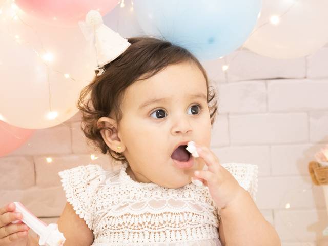 Smash the cake de Primeiro Aniversário - Júlia