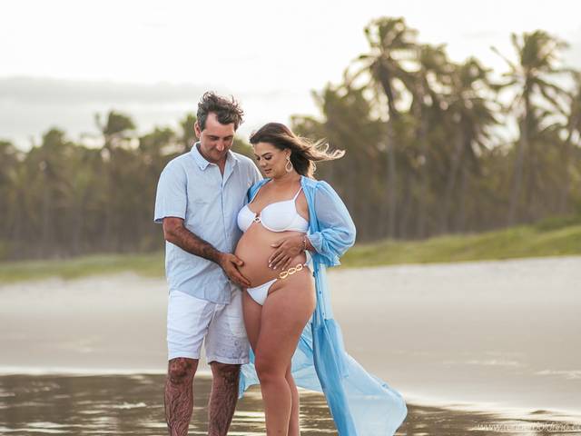 Gestante de Elaine e Lucas
