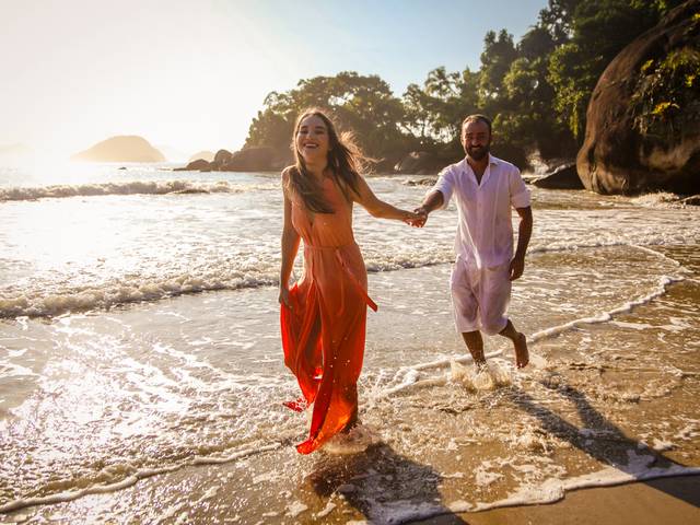 Ensaio de Camila e João - Save the Date, Ubatuba