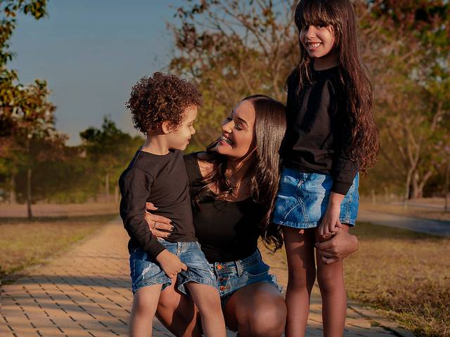 Família de Marciele e filhos