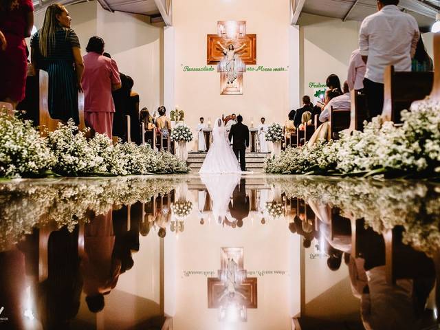 Casamentos de Jennefer e Pedro - Paróquia Santo Antônio de Pádua e Spazio Buffet