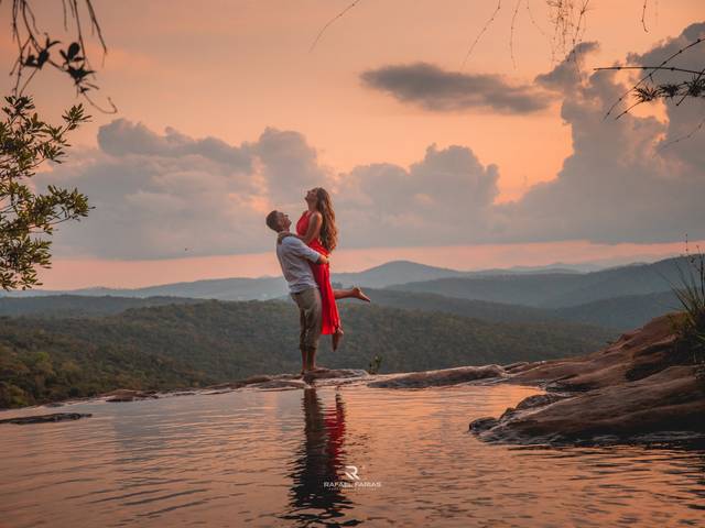 CASAMENTO de Ensaio Pré wedding  na cachoeira - Ana e Bryan