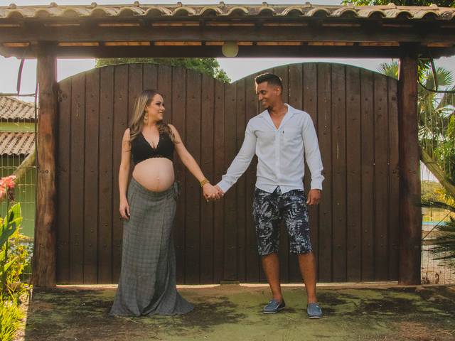 Ensaio Gestante de A espera de Davi