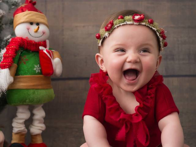 Ensaios Temáticos de Sessão de Natal - Valentina