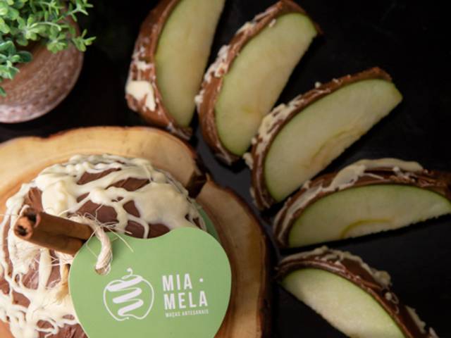 Publicidade de Mia Mela Maças Artesanais