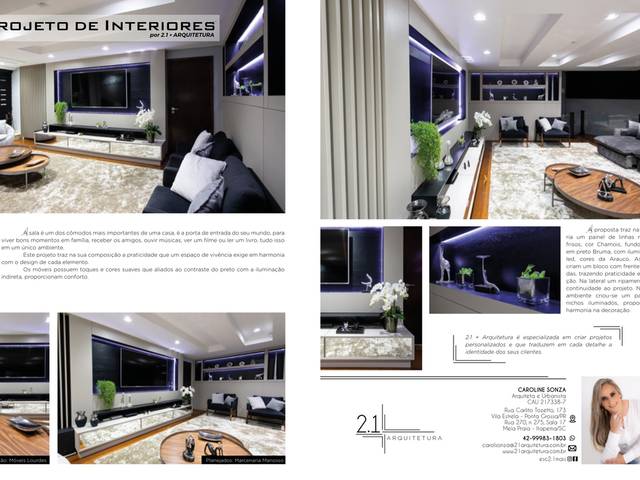 Arquitetura e Designer de Caroline