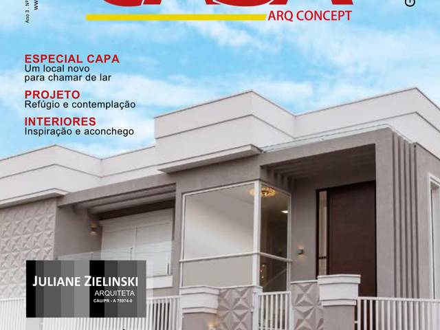 Arquitetura e Designer de Revista Casa Arq Concept