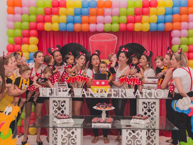 Aniversário/Chá de Bebê de Coletivo Bebês de Março - 1 Ano