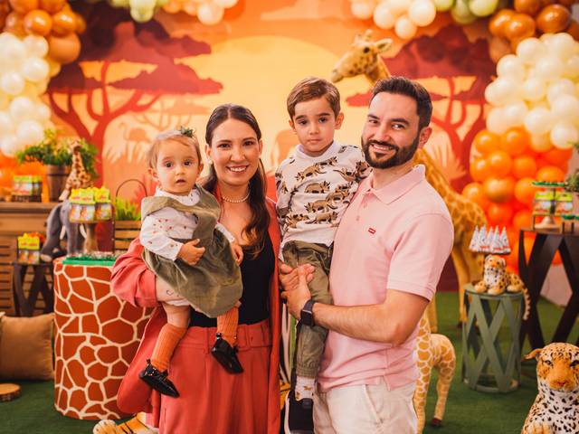 Aniversário/Chá de Bebê de Theo 4 anos e Eva 1 ano