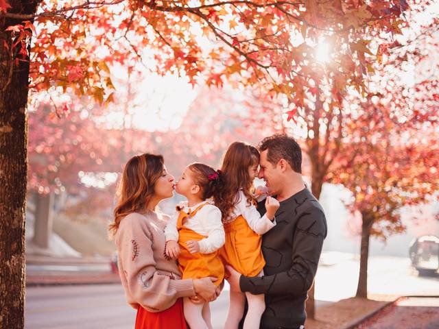 Família de Pietra e Yasmin no Outono