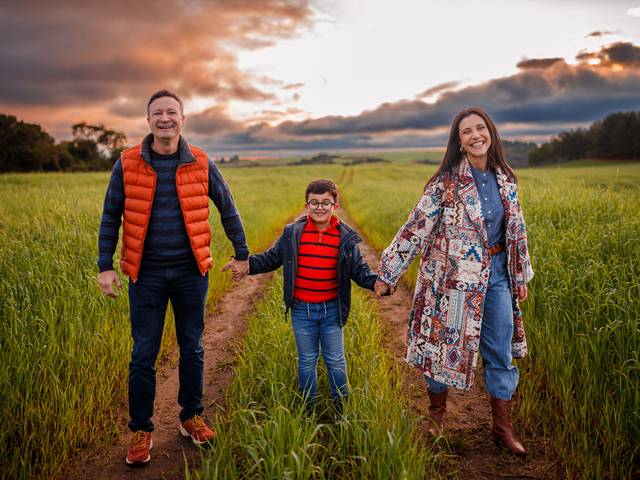 Família de Primeiro Camping do Augusto