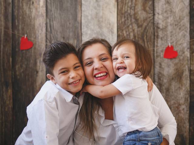 Família de Dia das Mães Lorena - Bianca e Gabriel