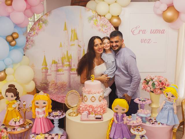 Aniversário/Chá de Bebê de Bela - 3 Anos