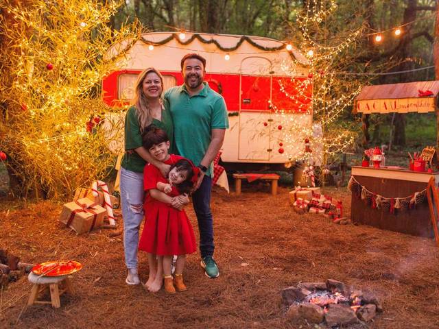 Família de Natal João e Maria