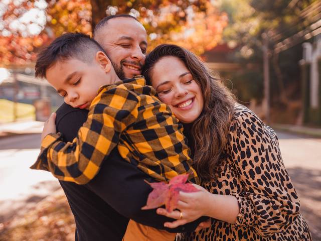 Família de Ju, Che e Noah - Outono