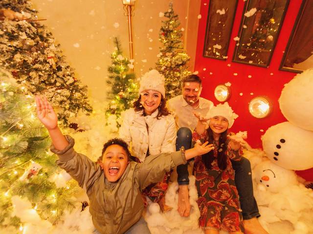 Família de Natal Manu e Mateus