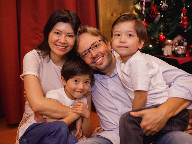 Família de Natal Bernardo e Nicolas