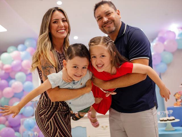 Aniversário/Chá de Bebê de Luca e Lara 5 anos