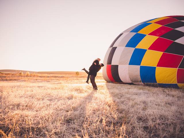 Casal de Lara & Everton - Passeio de Balão