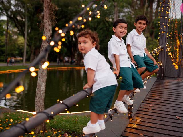 Família de Natal do Dudu, Antônio e Bento