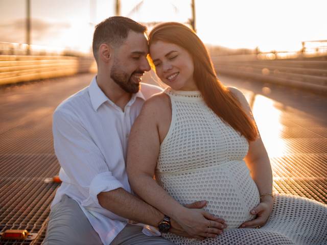 Gestante de Pam e Leandro - Bela