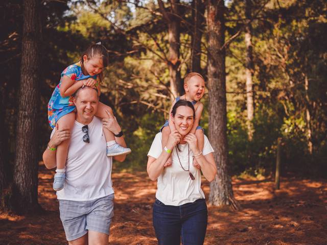 Família de Duda e João na Fazendinha